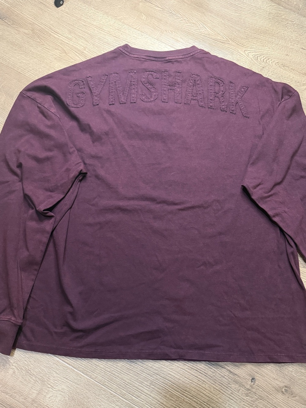 Gymshark Long Sleeve Tee in Burgundy